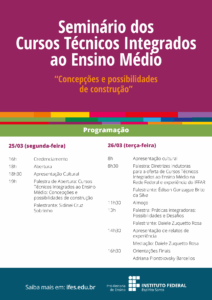 folheto seminario proen
